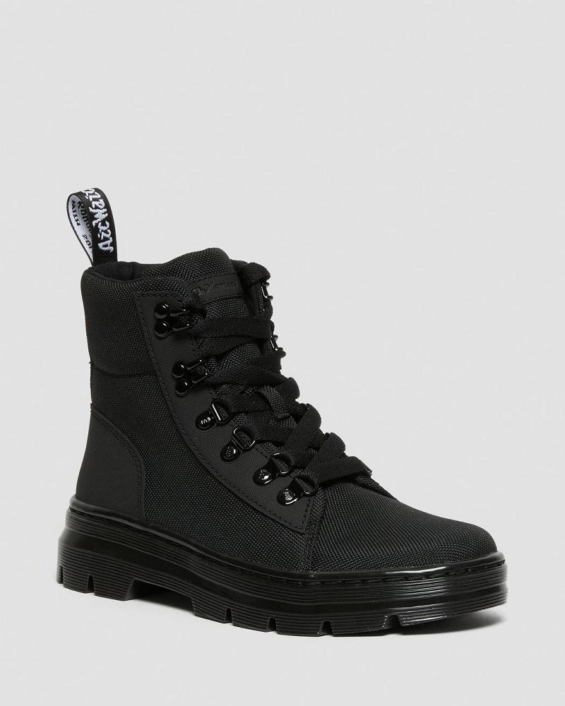 Black Women\'s Dr Martens Combs Poly Ankle Boots | CA 50GSO